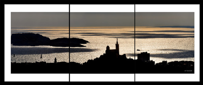 triptyque MARSEILLE OMBRE