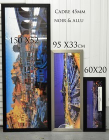 LES TROIS FORMATS  STANDARD  PANORAMIQUES CLASSIQUES150 x 52cm  ,   95 x 33cm   ,  60 x 20cm