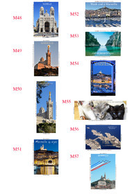 REF  MAGNET  Marseille Calanques PLANCHE 5