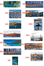 REF  MAGNET  Marseille Calanques PLANCHE 1