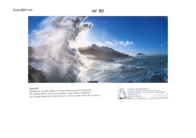 REF B2   (presque  épuisé actuellement  )   CARTES POSTALES - Collection - B -       VAGUE AUX GOUDES