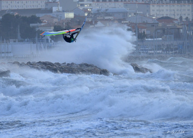 TEMPETE ZEUS MARSEILLE ,PLAGE DU PRADO,WINDSURF, PLANCHE À  VOILE